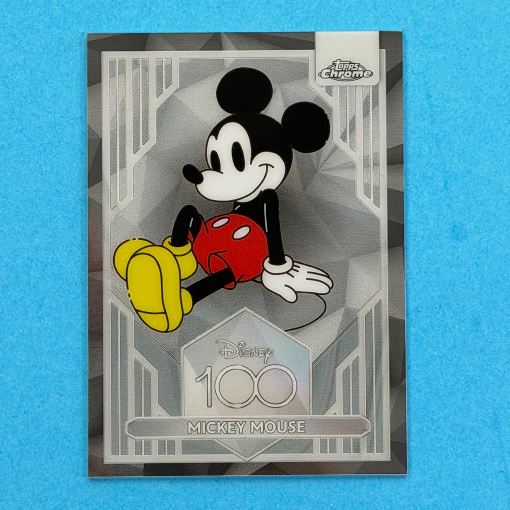 2023 Topps Chrome Disney 100 Mickey Mouse Base #1 Mint Clean Copy
